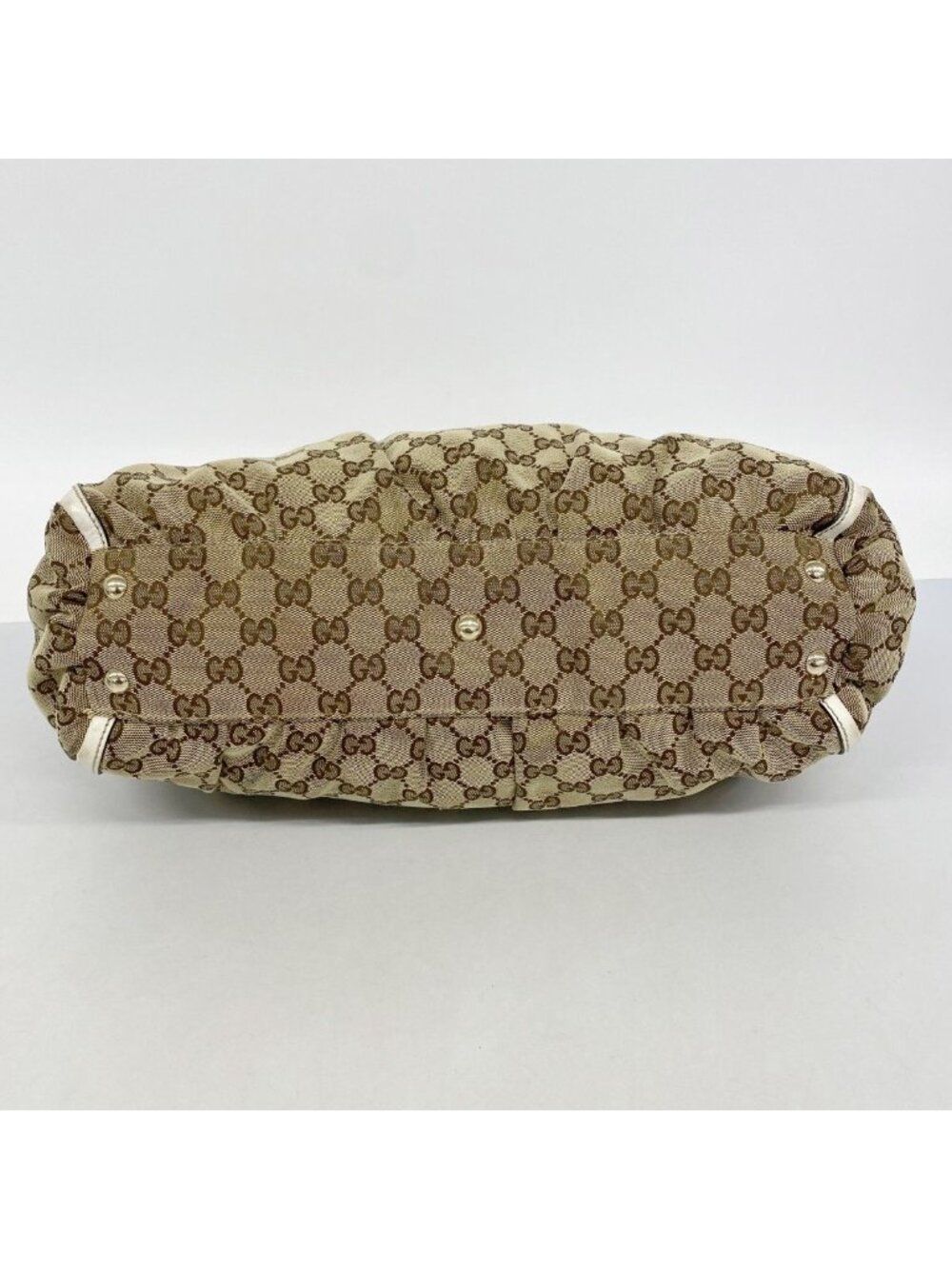 Gucci Tote GG Canvas Brown Gold - Picture 3 of 10